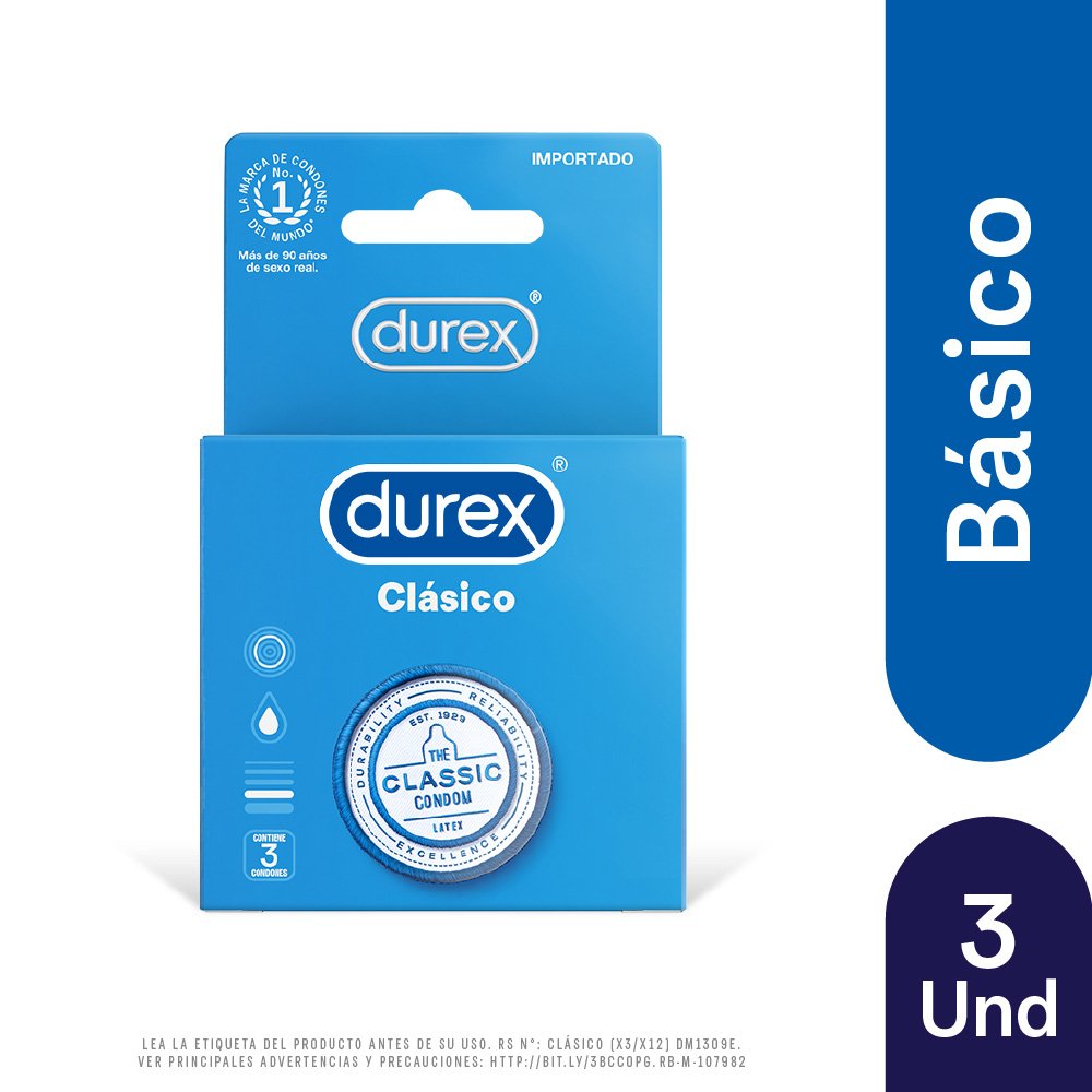 PE-B+Content Durex Clásico-2022 Durex Clasico X3 - Imagen 1