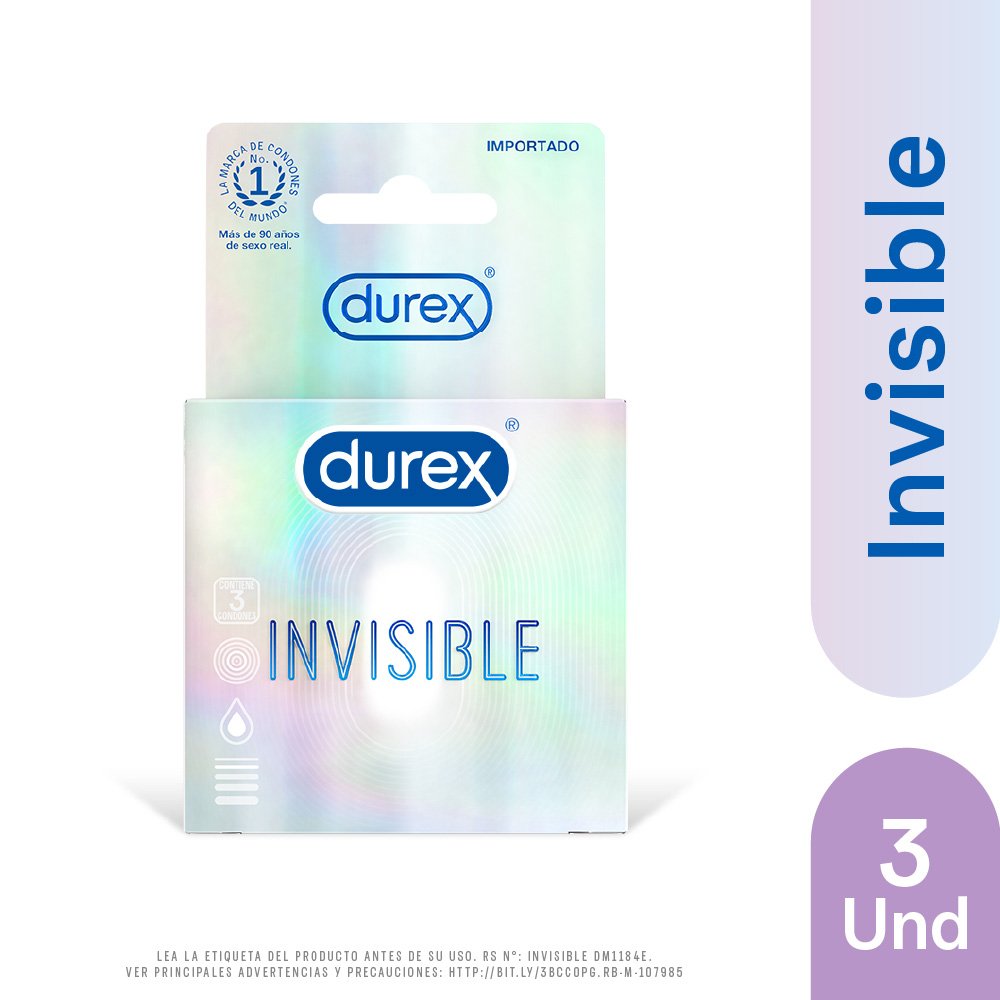 PE-B+Content Durex Invisible-2022 Durex Invisible X3 - Imagen 1