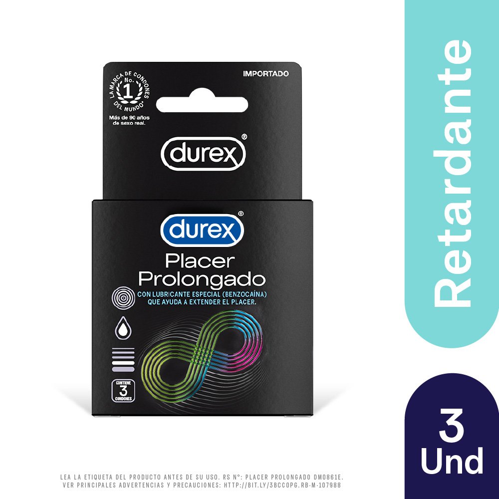 PE-B+Content Durex Placer Prolongado-2022 DUREX PLACER PROLONGADO X3 - Imagen 1