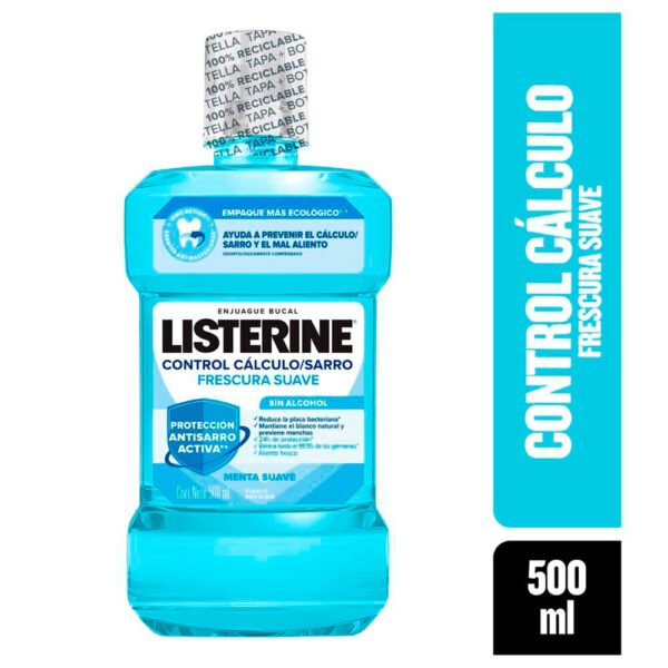Listerine Cont Cal Zero 500Ml