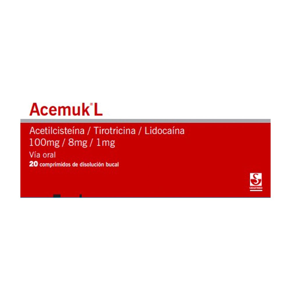 ACEMUK L X20TAB DISOLUC BUCAL 1 ACEMUK L X20TAB DISOLUC BUCAL - Imagen 1