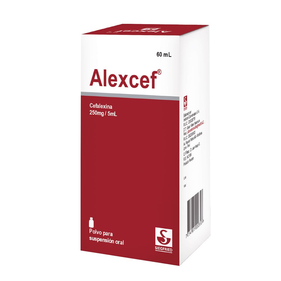 ALEXCEF 250 X60ML JARABE# 1 Alexcef 250 X60ml Jarabe# - Imagen 1