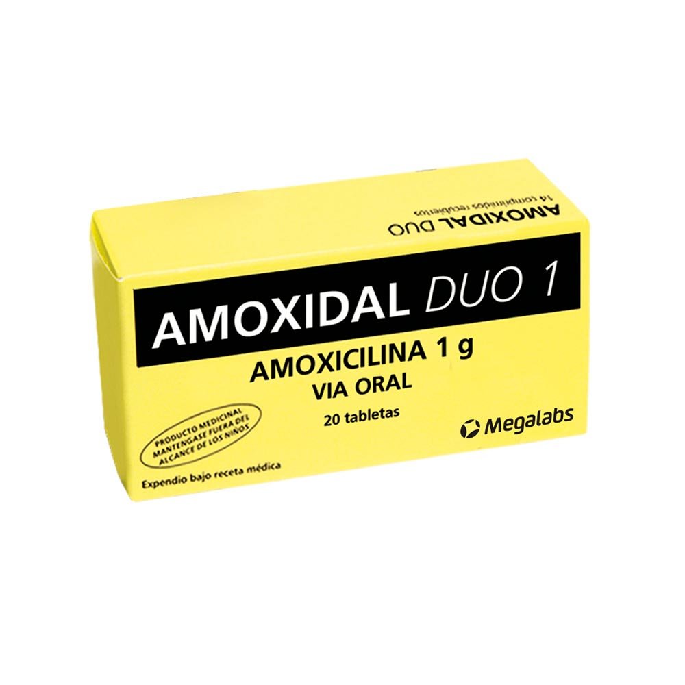 AMOXIDAL DUO 1GR TABX20 1 AMOXIDAL DUO 1GR TABX20 - Imagen 1