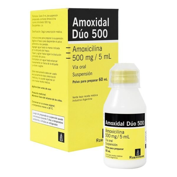 Amoxidal Duo 500mg Suspx60ml