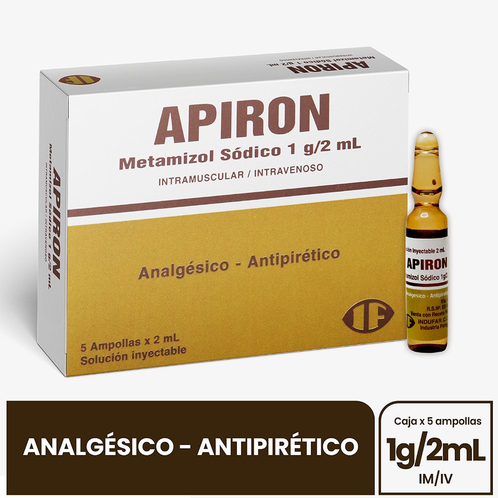 APIRON 1G2ML X5 AMP 1 Apiron 1g/2ml X5 Amp - Imagen 1