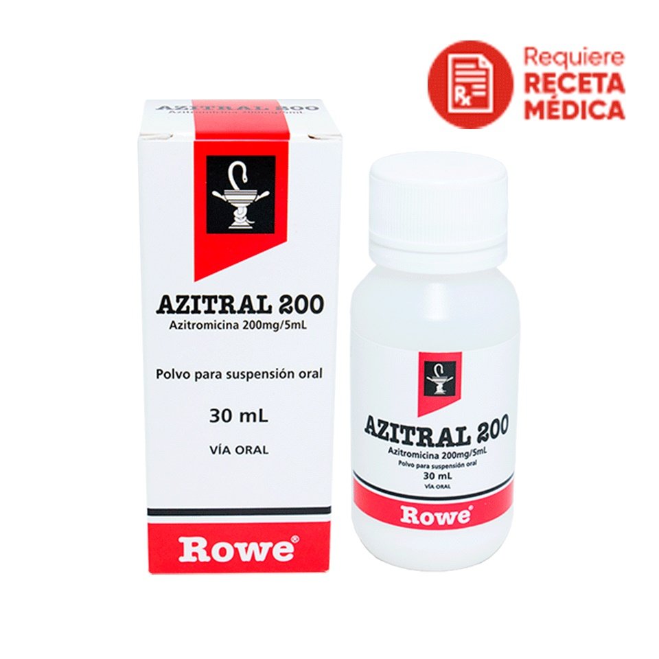 AZITRAL 200MG SUSP x30ML 1 Azitral 200mg Susp X30ml - Imagen 1