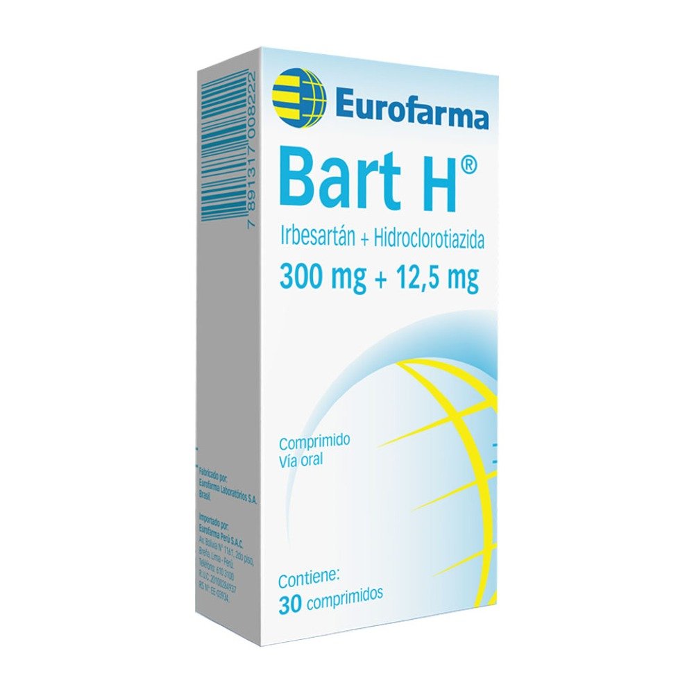 BART H 30012.5MG X30 TAB # 1 BART H 300/12.5MG X30 TAB # - Imagen 1