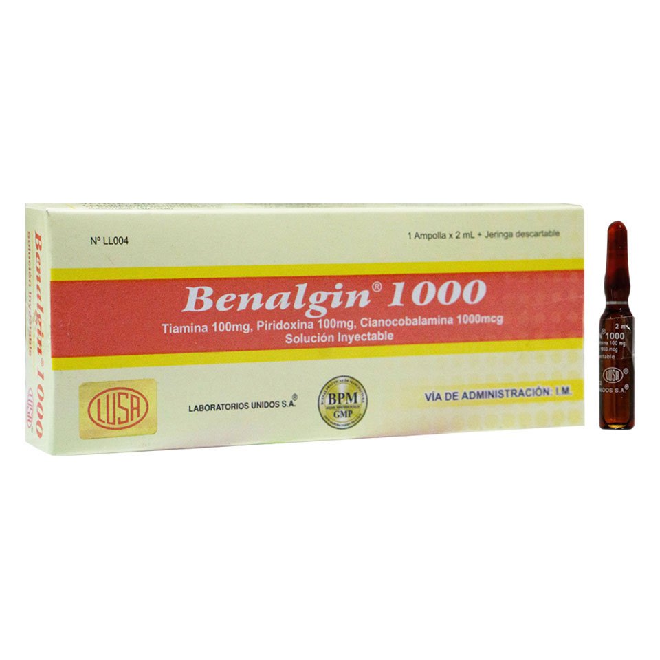 BENALGIN 1000 AMPOLLA X2 ML 1 Benalgin 1000 Ampolla X2 ML - Imagen 1