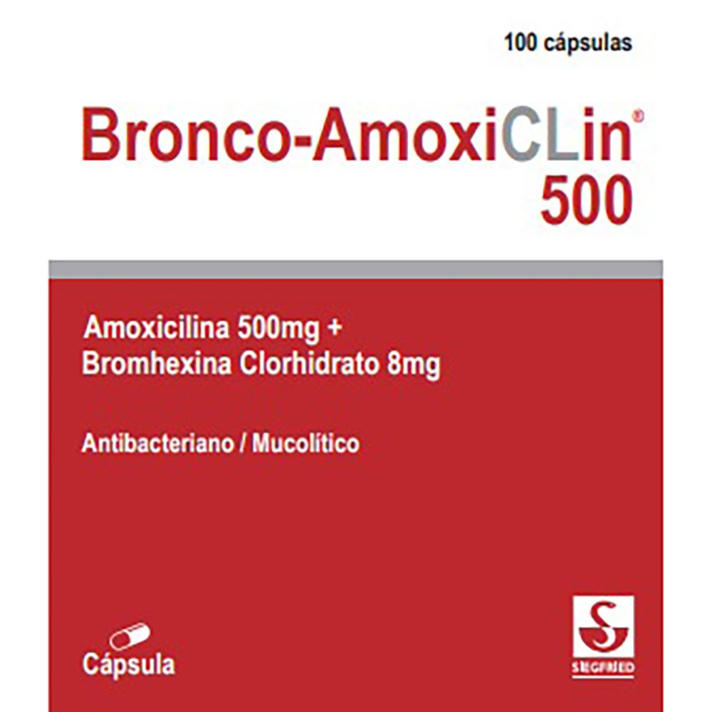 BRONCO AMOXICLIN 500MGX100TB 1 Bronco Amoxiclin 500mgx100tb** - Imagen 1