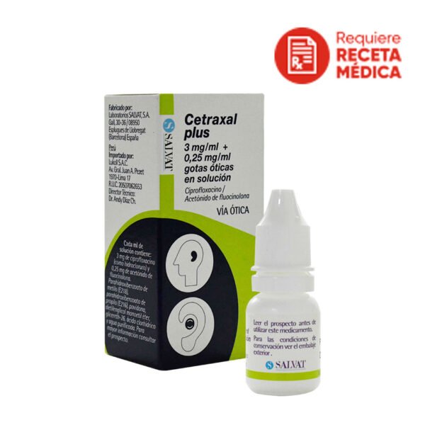 Cetraxal Plus Gtas Oticas X 10