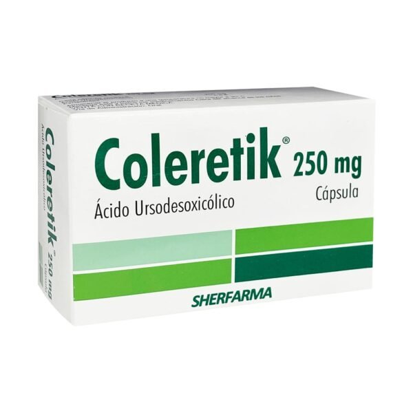 COLERETIK 250MG CJA X50CAP