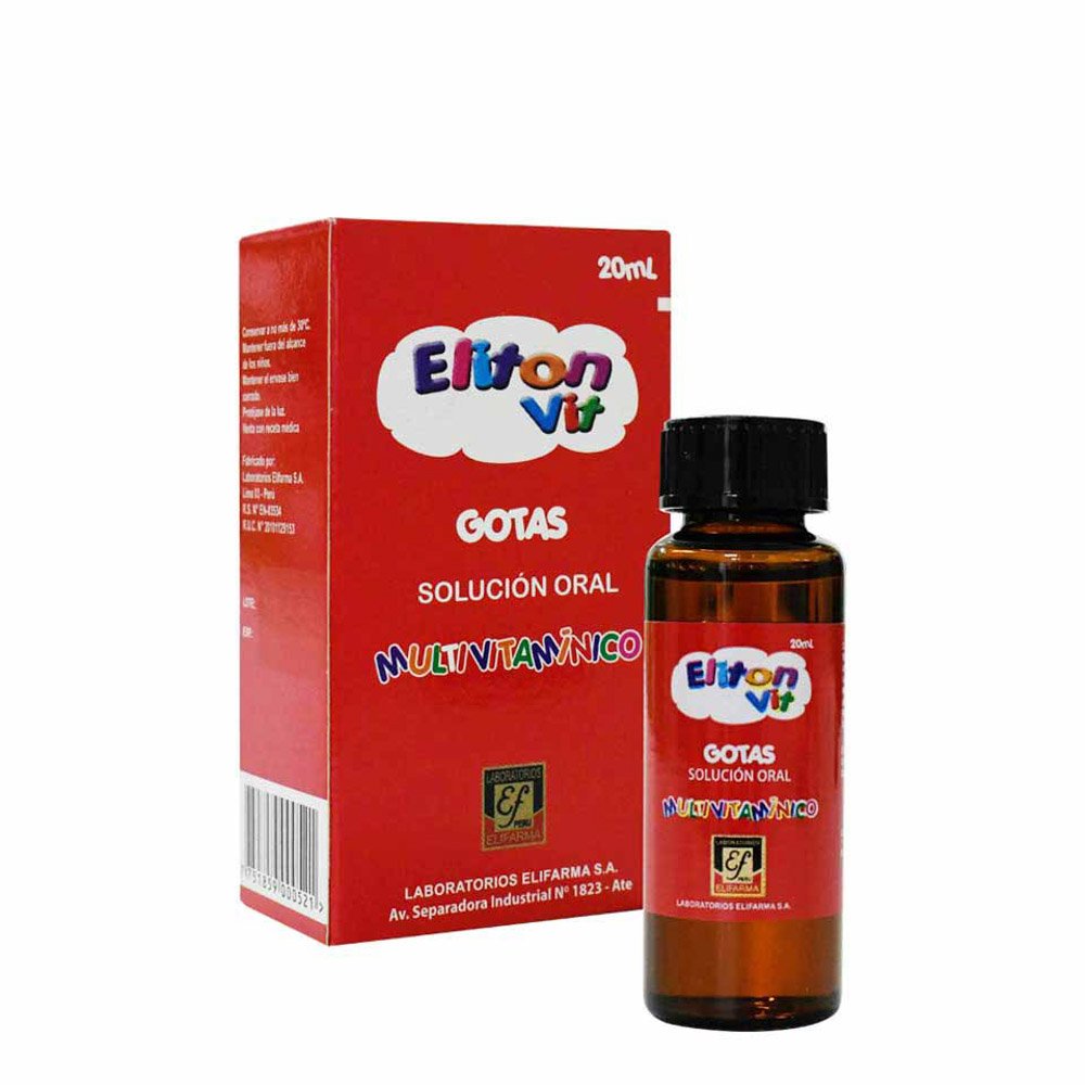 ELITON VIT GOTAS X 20ML 1 Eliton Vit Gotas X 20ml - Imagen 1