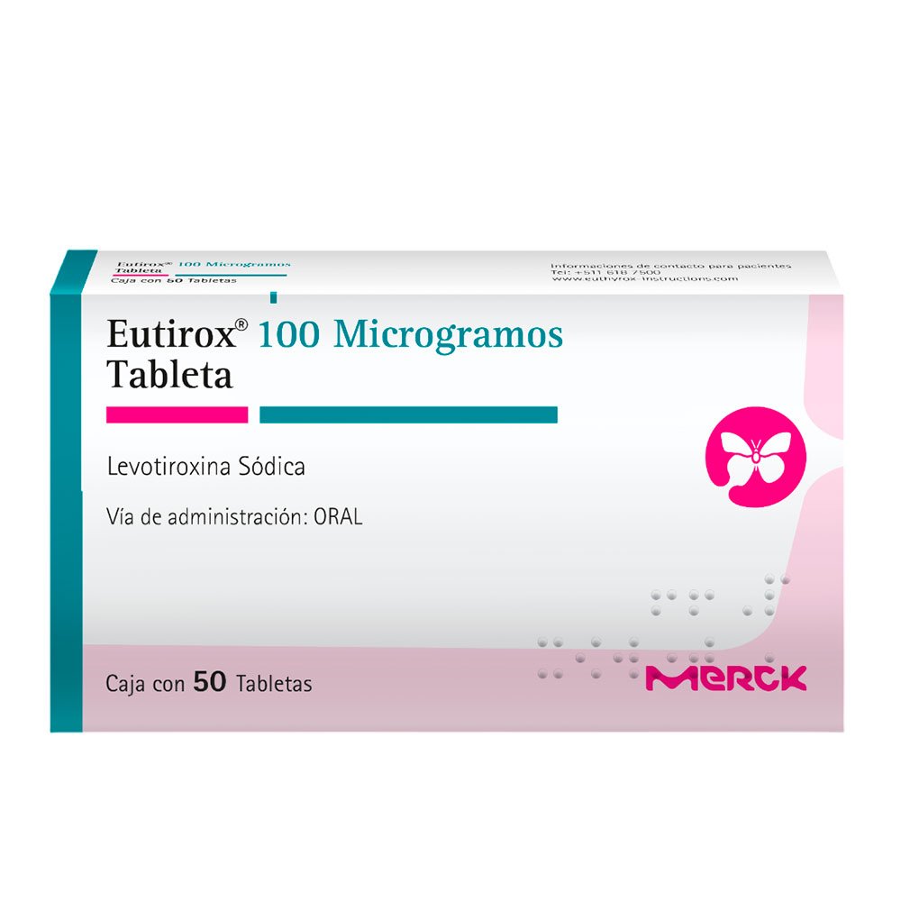 EUTIROX 100MCG 50 TAB# 1 Eutirox 100mcg 50 Tab# - Imagen 1
