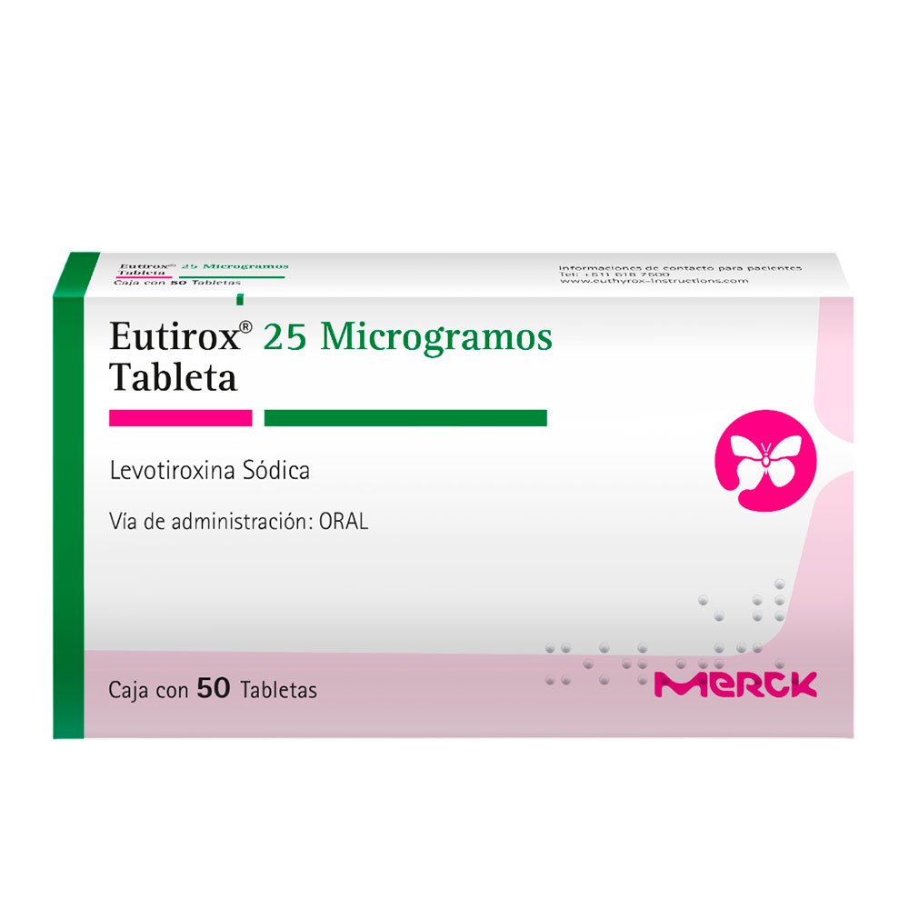 EUTIROX 25MCG 50 TAB# 1 Eutirox 25mcg 50 Tab# - Imagen 1