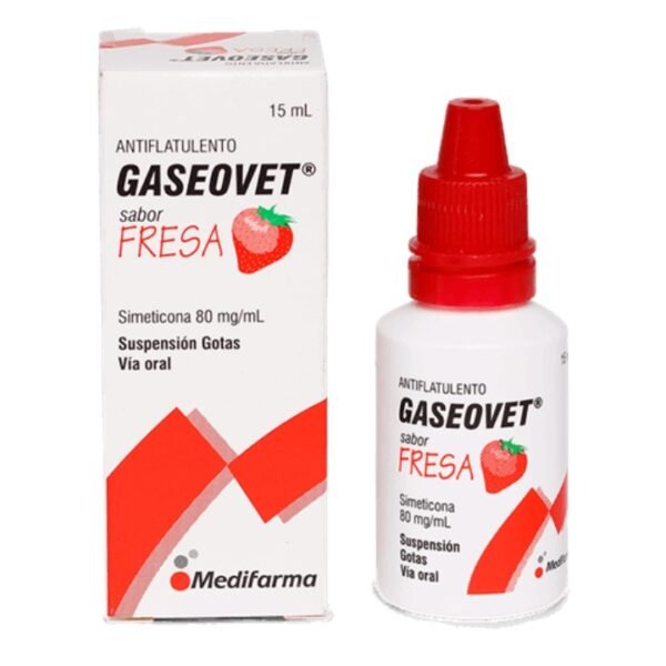 Gaseovet Got 80mg X15ml Fresa