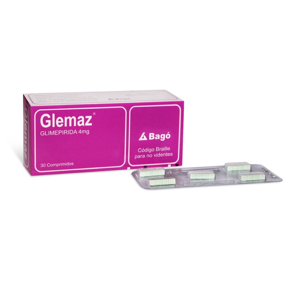 GLEMAZ 4MG COMPX30 1 Glemaz 4mg Compx30 - Imagen 1