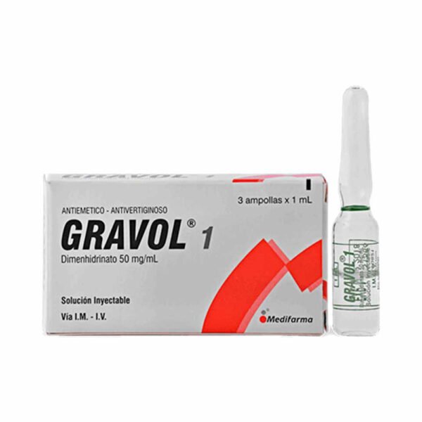 Gravol 1 ML X 3 Amp