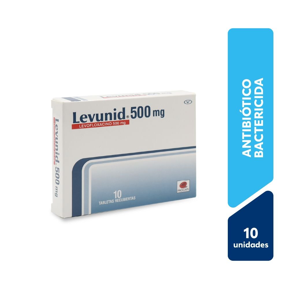 LEVUNID 500MG X10TAB 1 Levunid 500mg X10tab - Imagen 1