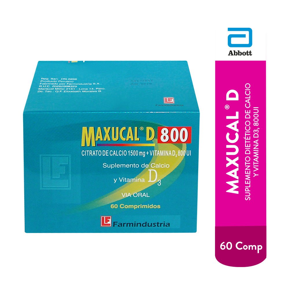 MAXUCAL D 800 60 TAB 1 Maxucal D 800 60 TAB - Imagen 1