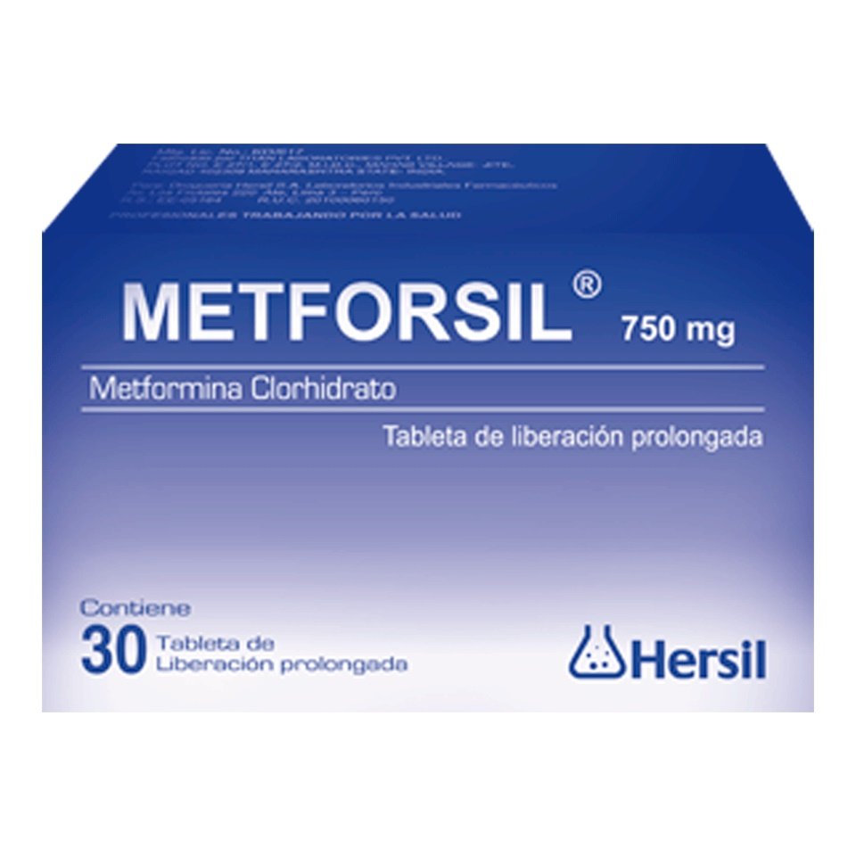 METFORSIL 750MG X 30TAB# 1 METFORSIL 750MG X 30TAB - Imagen 1
