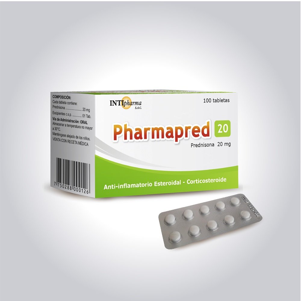 PHARMAPRED TAB 20MG X 100 1 Pharmapred TAB 20mg X 100** - Imagen 1