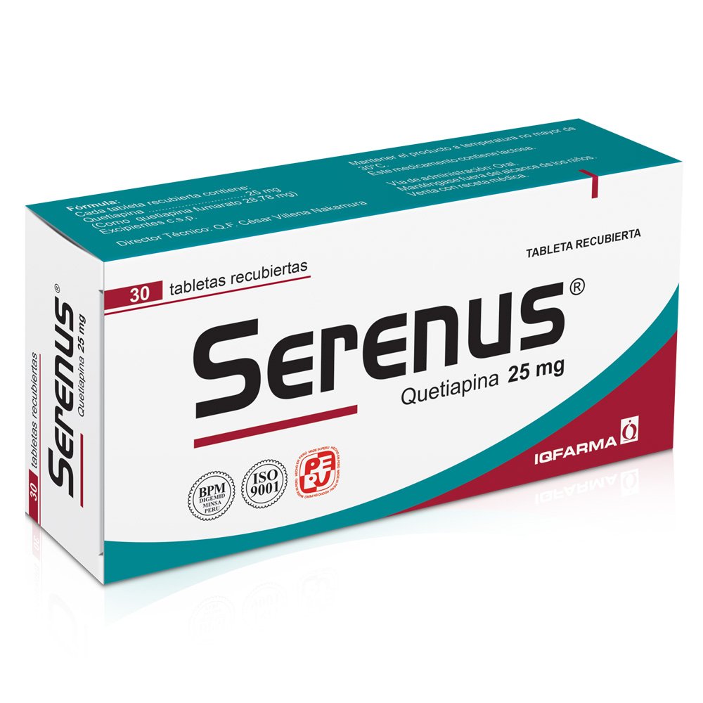 SERENUS 25MG X30 TABLETAS 1 Serenus 25mg X30 Tabletas - Imagen 1