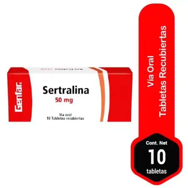 Sertralina 50mg X10 Tab(*rec)