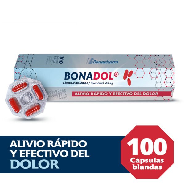 Bonadol 500g X100 Cap Bla
