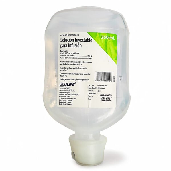 CLORURO DE SODIO 0.9% X250ML
