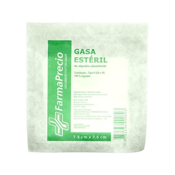 Gasa Esteril 7,5 X 7,5