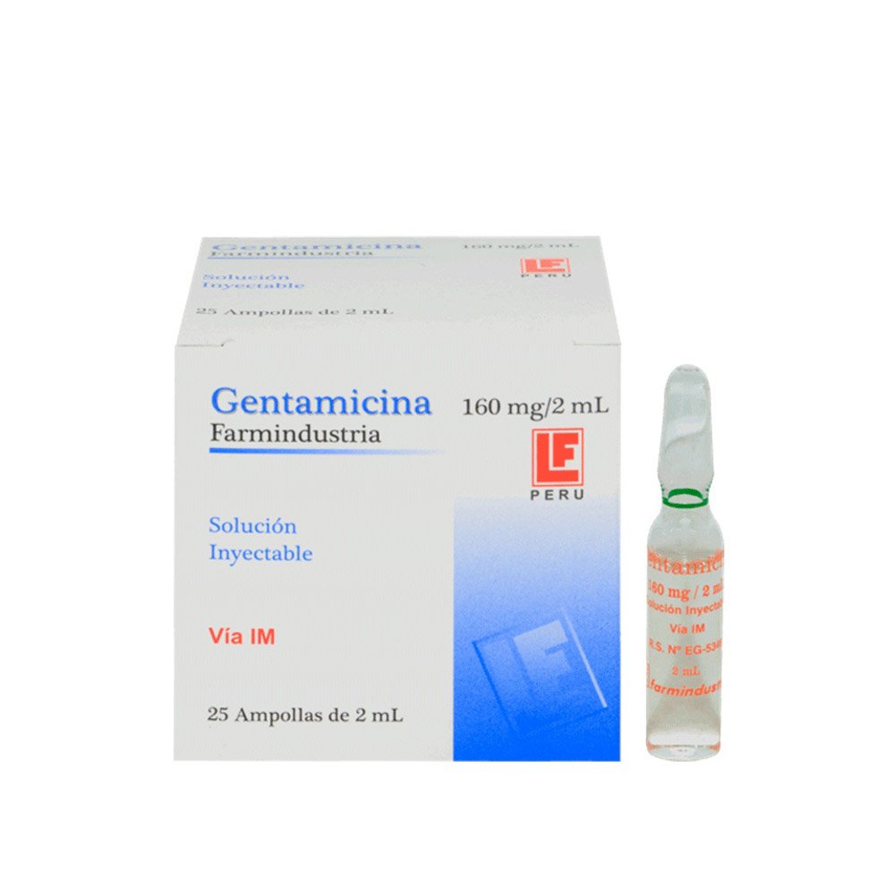 Gentamicina-160mg-X1amp-fargen GENTAMICINA 160MG X1AMP-FARGEN - Imagen 1