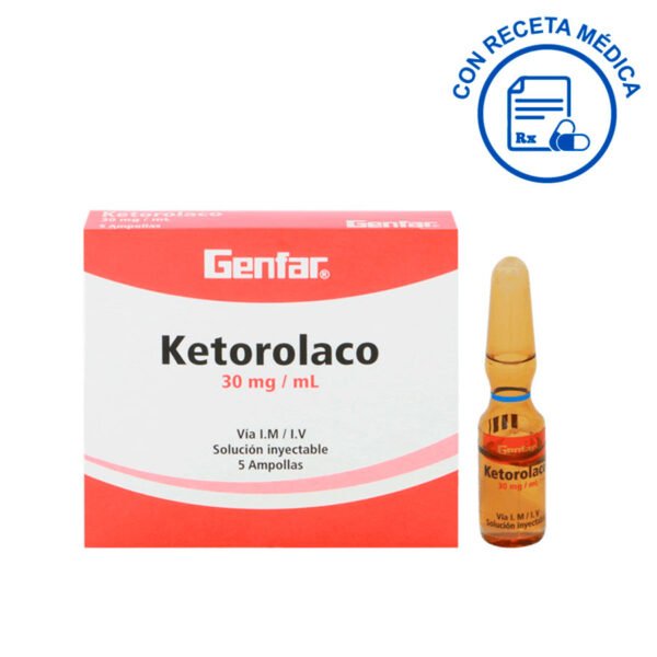 Ketorolaco 30mg Im/iv X 1 Amp