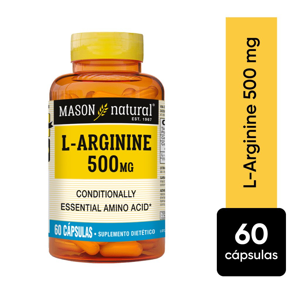 L-Arginine-500-Mg-X60-Cap L-ARGININE 500 MG X60 CAP - Imagen 1