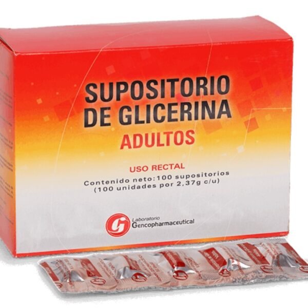 Supositorio Glic-qual Adulx100