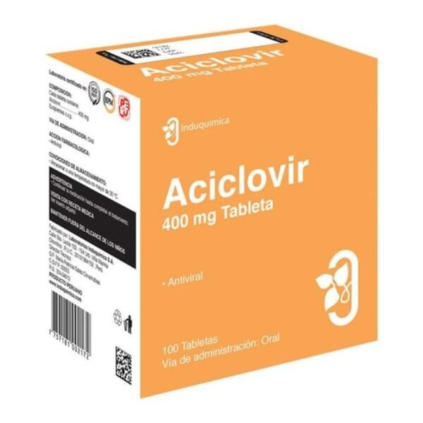 Aciclovir 400mg x 100 Tabletas