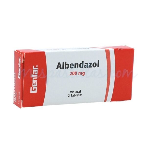 Albendazol 200mg x 2 Tabletas