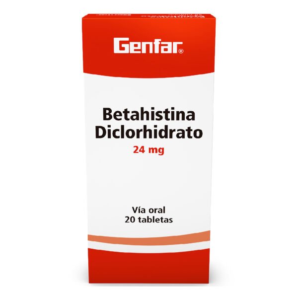 Betahistina 24mg x 20 Tabletas - Genf