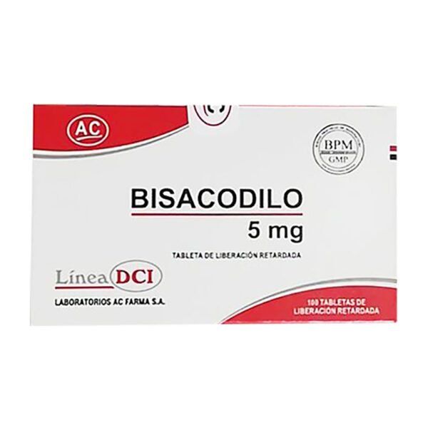 Bisacodilo 5mg x 100 Tabletas