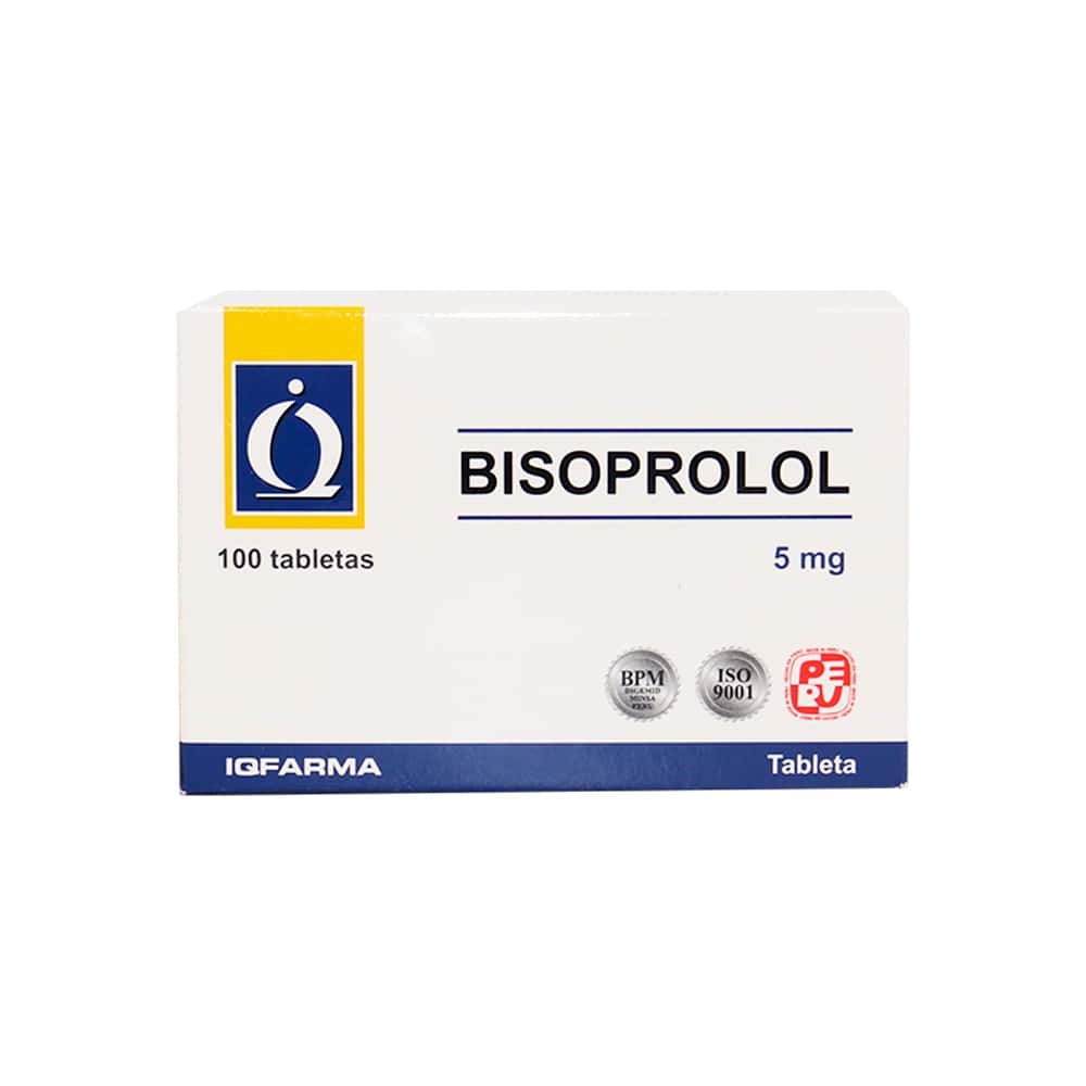 BISOPROLOL-5MG-X100TAB-GENER-1-1 BISOPROLOL 5MG X100TAB-GENER - Imagen 1