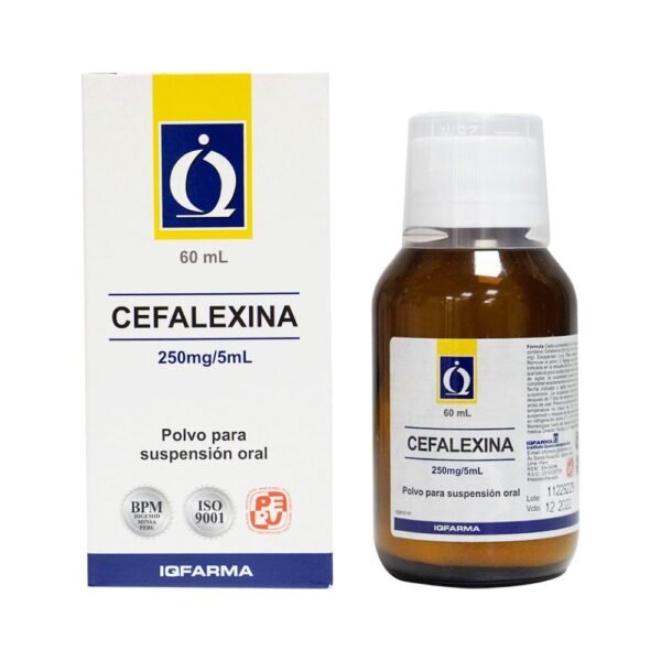 Cefalexina Suspensión 250mg/5ml x 60ml