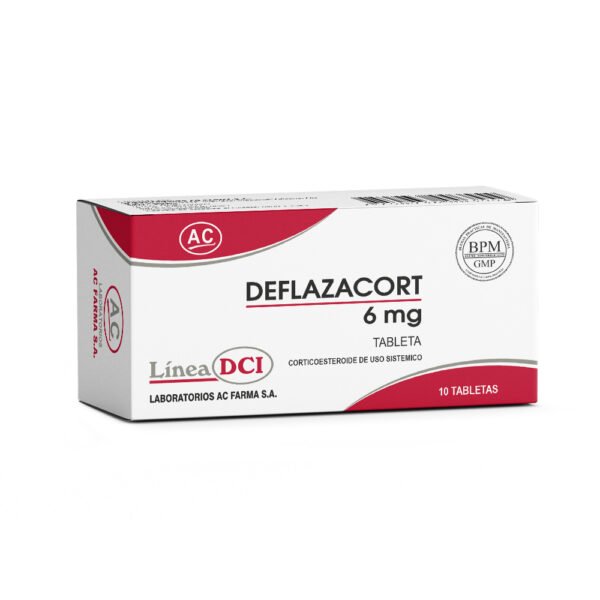 Deflazacort 6mg x 10 Tabletas