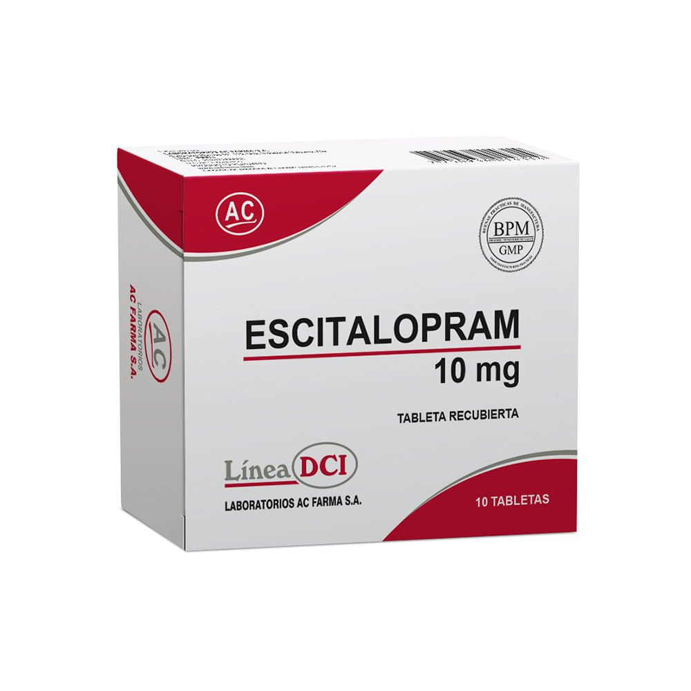 ESCITALOPRAM-10MG-X10TAB-1-2 ESCITALOPRAM 10MG X10TAB - Imagen 1