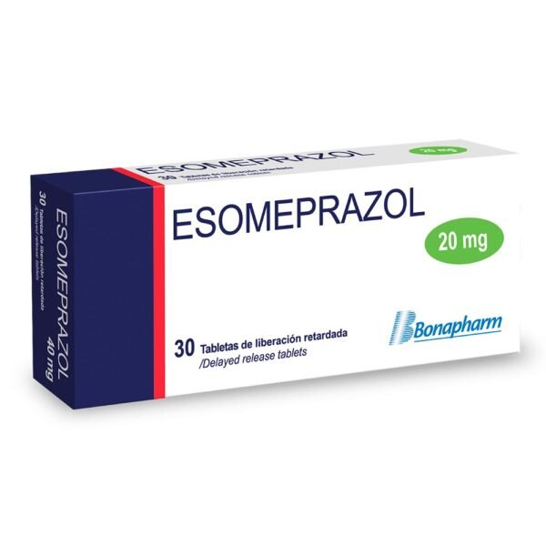 Esomeprazol 20mg x 30 Tabletas