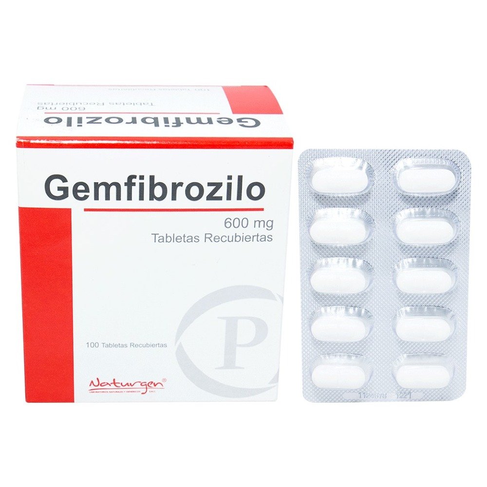 GEMFIBROZILO-600MGX-100TAB-1-2 GEMFIBROZILO 600MGX 100TAB - Imagen 1