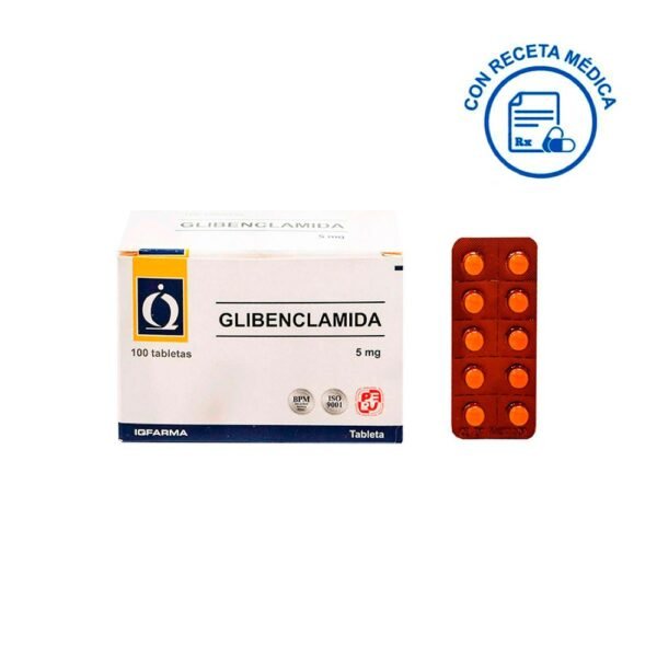 Glibenclamida 5mg x 100 Tabletas - Iqfa