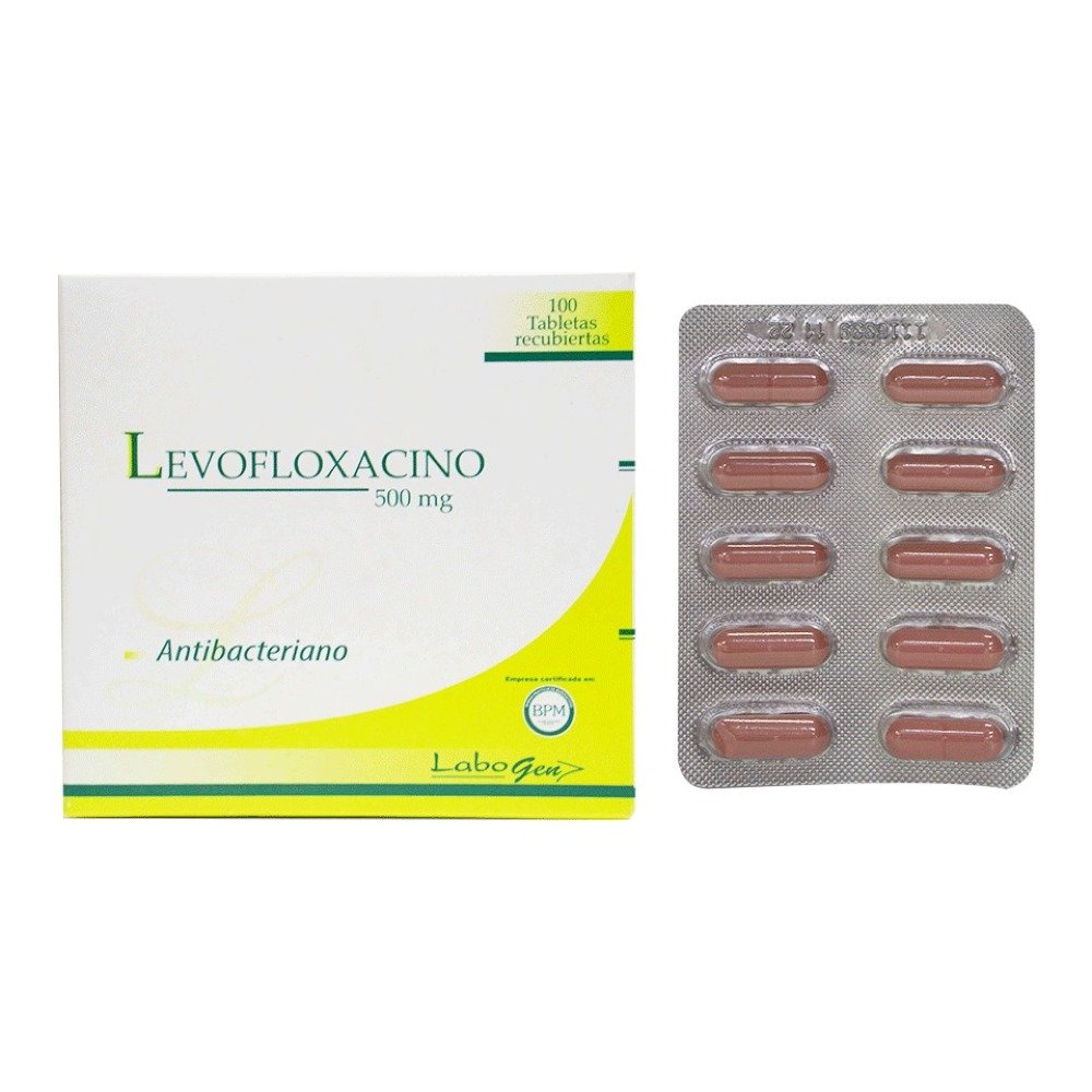 LEVOFLOXACINO-500MG-X100TAB-1-2 Levofloxacino 500mg x 100 Tabletas - Imagen 1