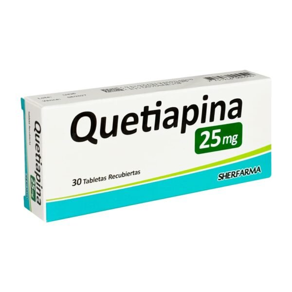 Quetiapina 25mg x 30 Tabletas