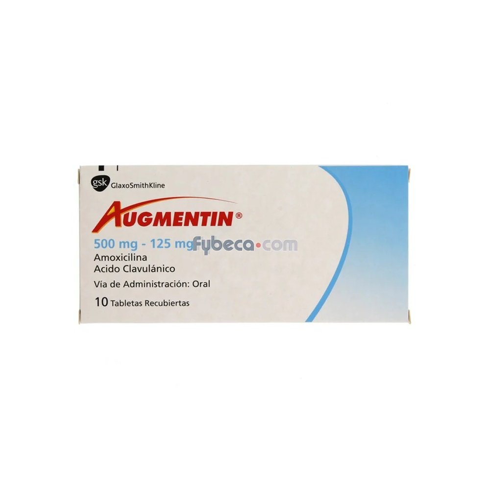 AUGMENTIN-TABX-500-MGX-10 AUGMENTIN TABx500MGx10 - Imagen 1