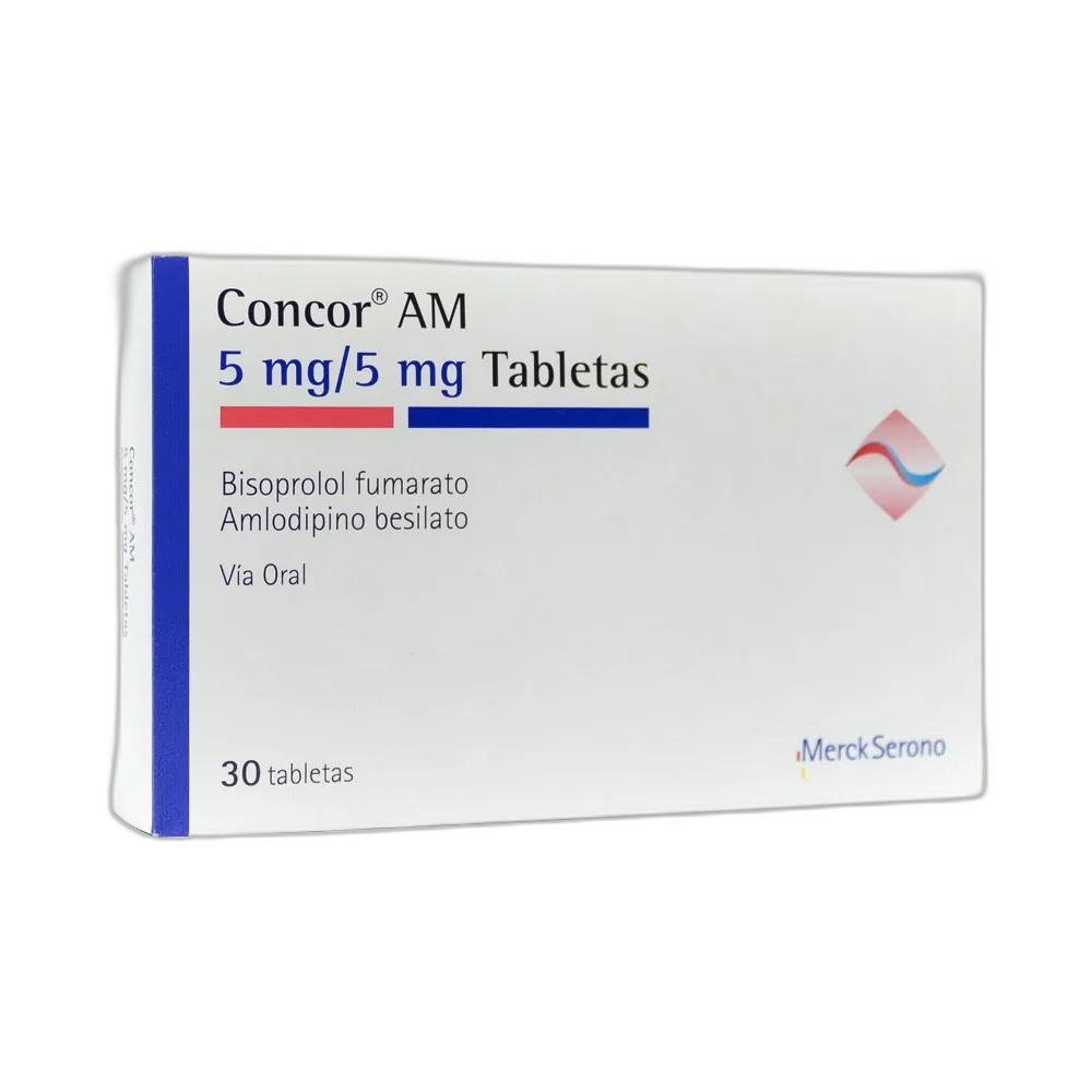 CONCOR-AM-55MG-X30TAB-1 CONCOR AM 5/5MG X30TAB - Imagen 1
