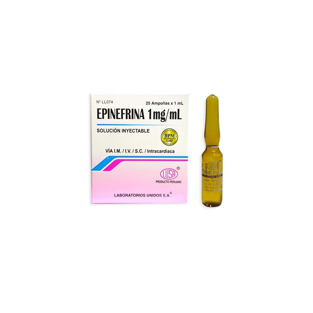 EPINEFRINA-1-MG-1-ML-IM-IV-SC-1 EPINEFRINA 1MG/1ML IM/IV/SC X1 - Imagen 1